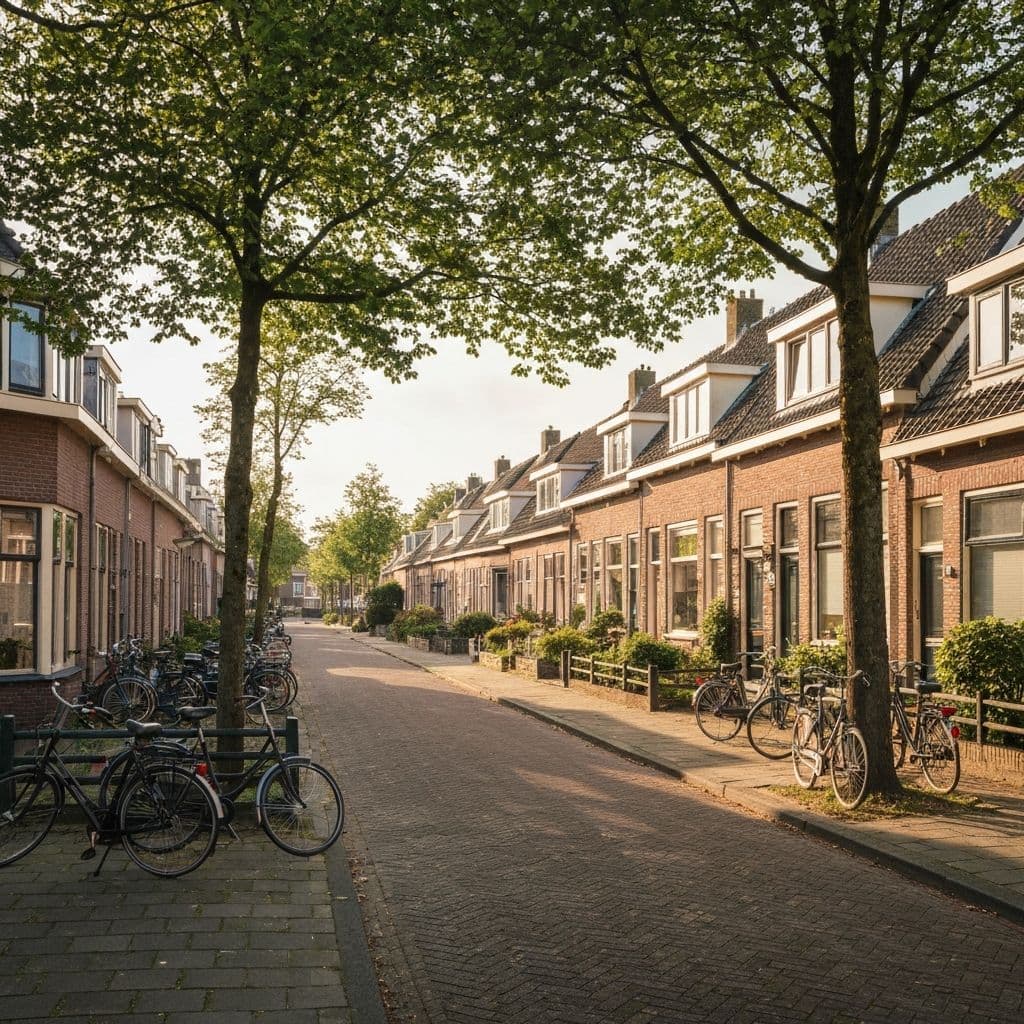 Typisch Nederlands straatbeeld